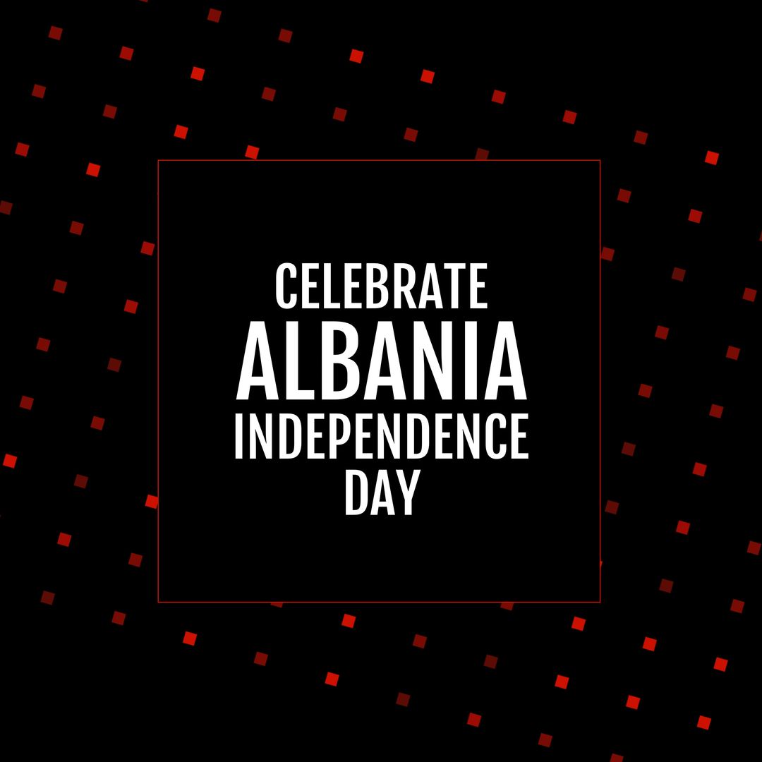 Celebrate Albania Independence Day Background with Red Squares - Download Free Stock Templates Pikwizard.com