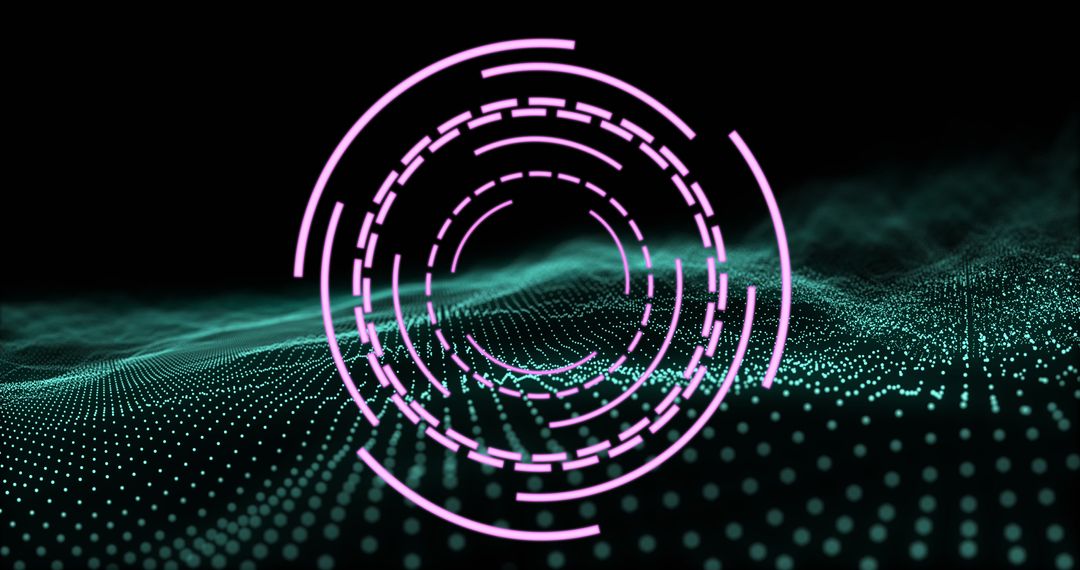 Futuristic Digital Interface with Scanning Element