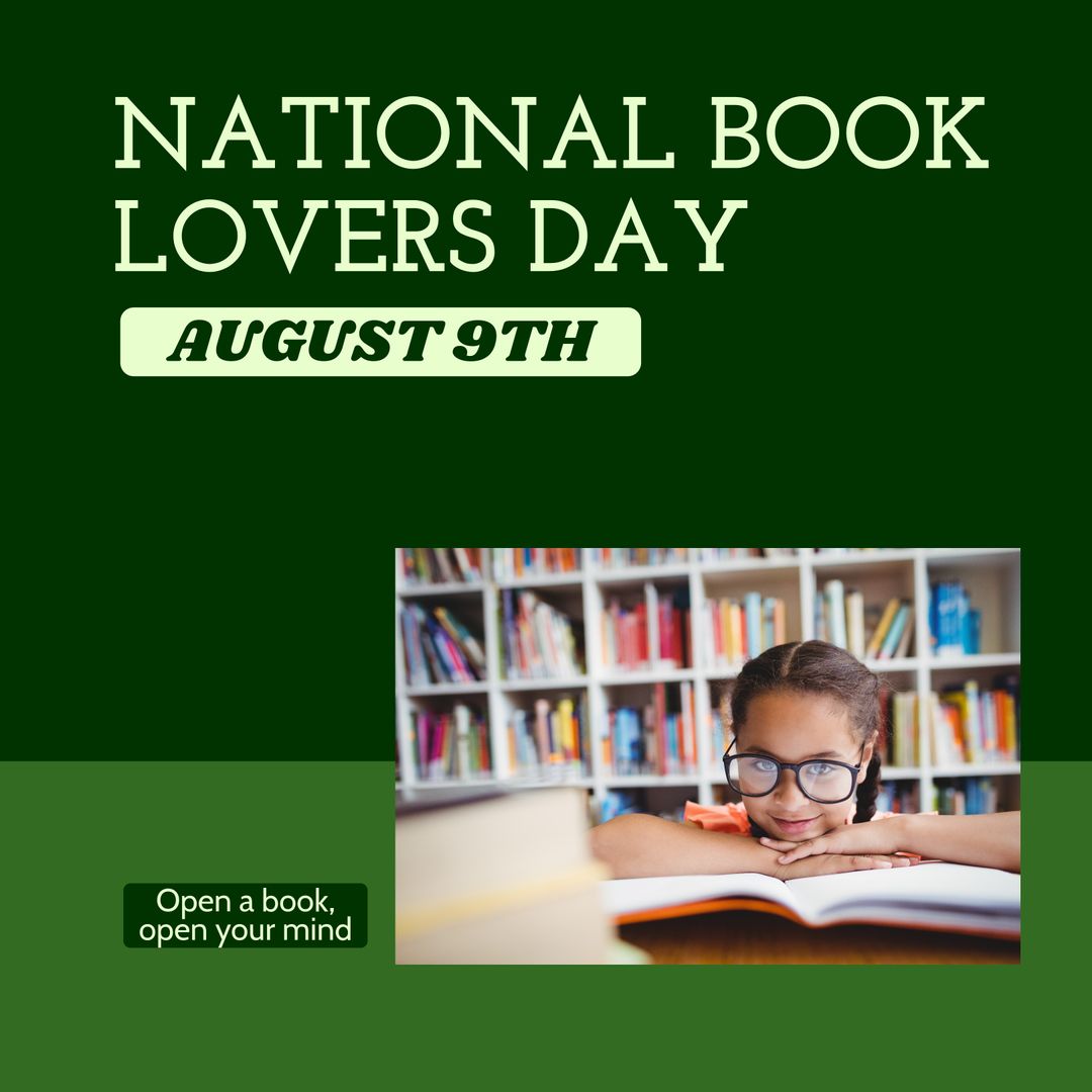 Celebrating National Book Lovers Day with Young Reader in Library