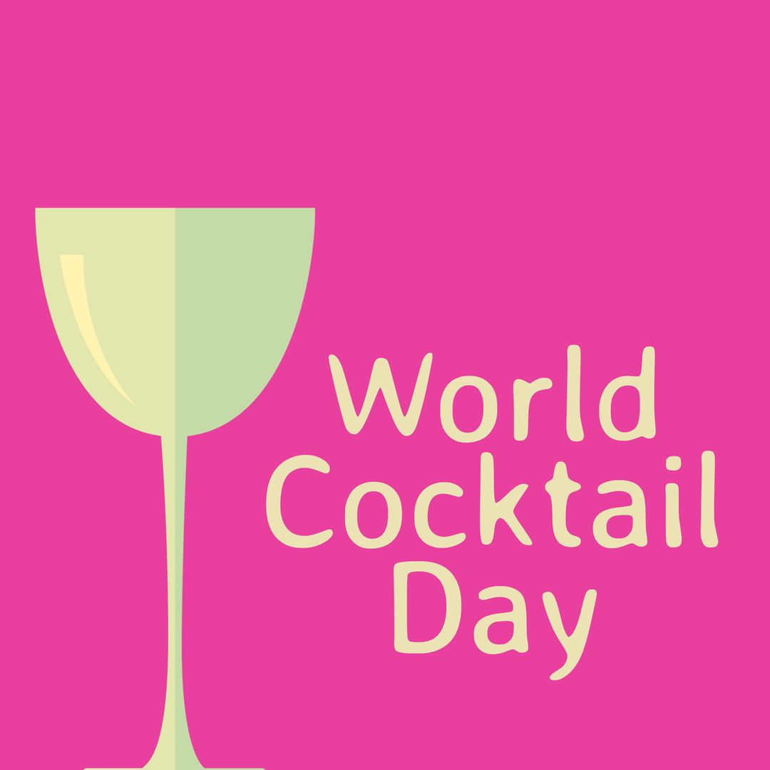 World Cocktail Day Celebration with Minimalist Design