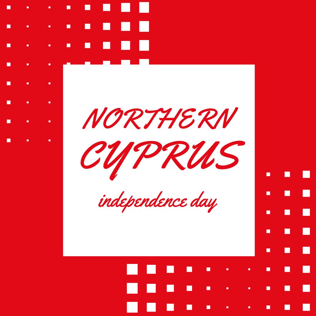 Northern Cyprus Independence Day Celebration Vector Design