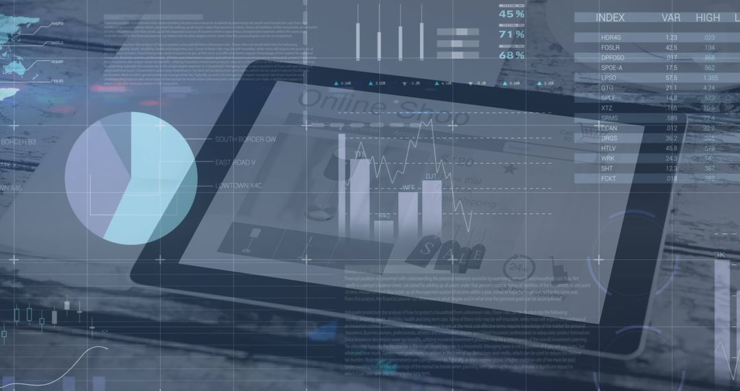 Digital Financial Data Analysis on Tablet