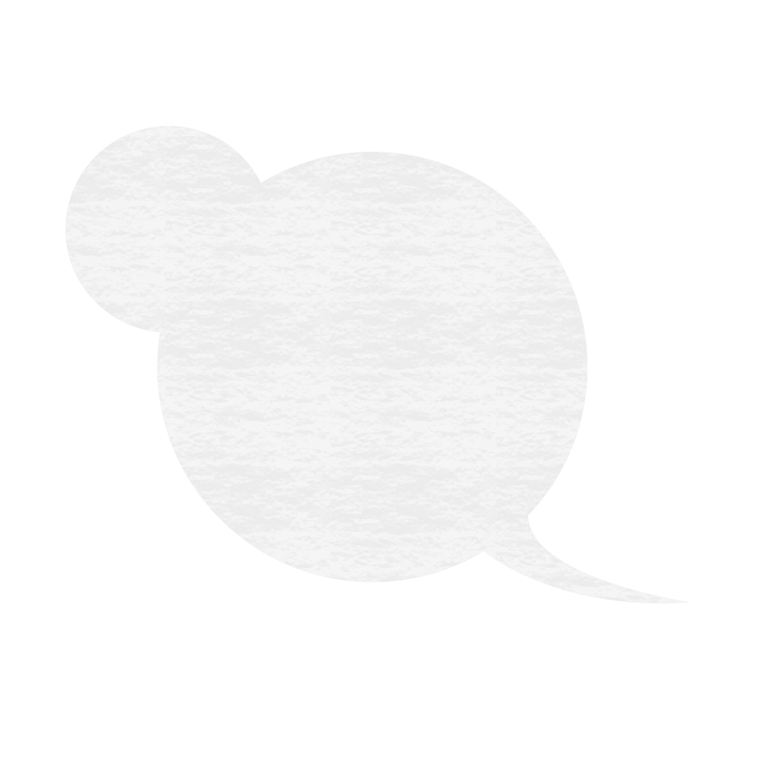 Transparent Abstract Speech Bubble Design on White Texture