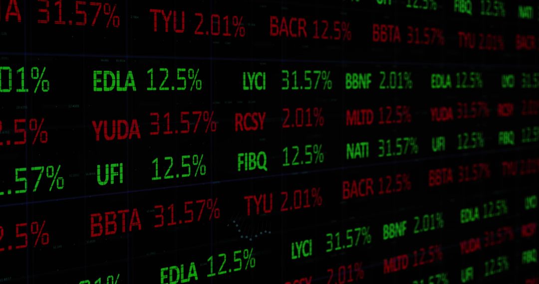 Digital Stock Market Graph Over Security Padlock Technology Display