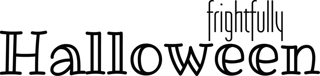 Frightfully Halloween Transparent Graphic for Spooky Designs