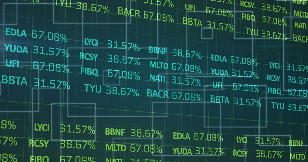 Financial Data Display on Digital Interface