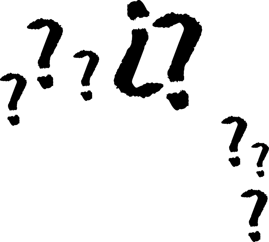 Transparent Question Marks Illustration Vector Art