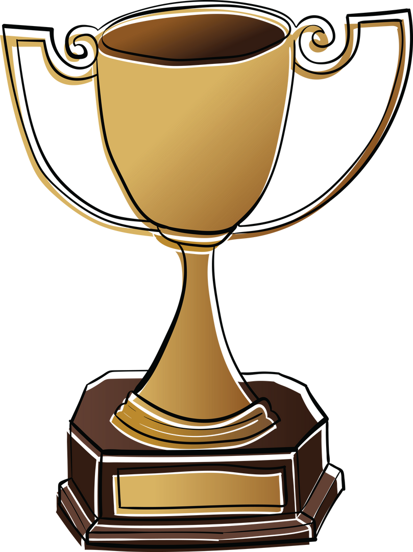 Golden Trophy Cup on Transparent Background Highlighting Victory - Download Free Stock Images Pikwizard.com