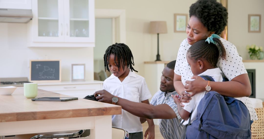 Parents Helping Children Get Ready for First Day of School