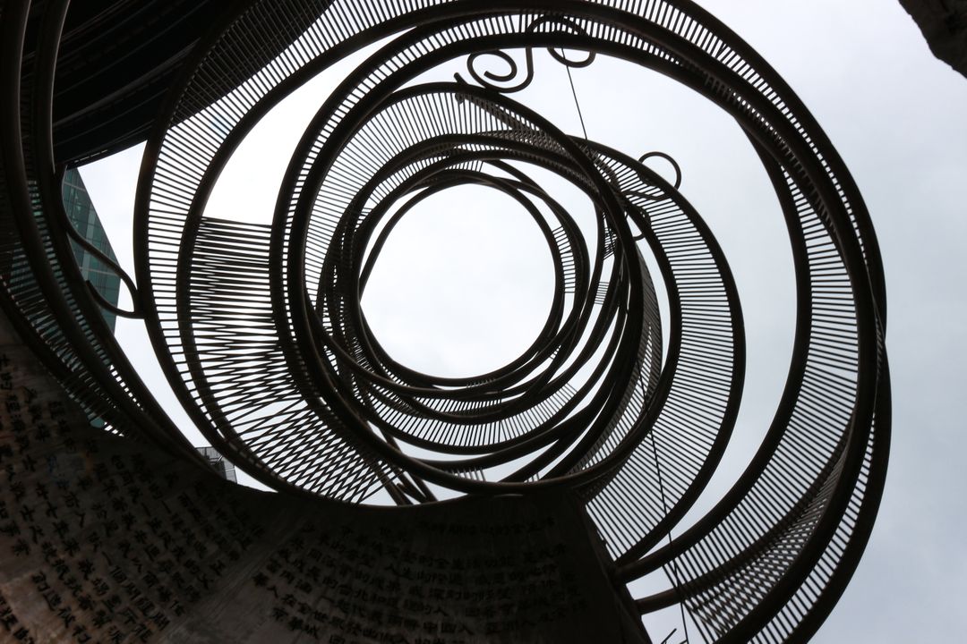 Close up of spiral staircase - Free Images, Stock Photos and Pictures on Pikwizard.com