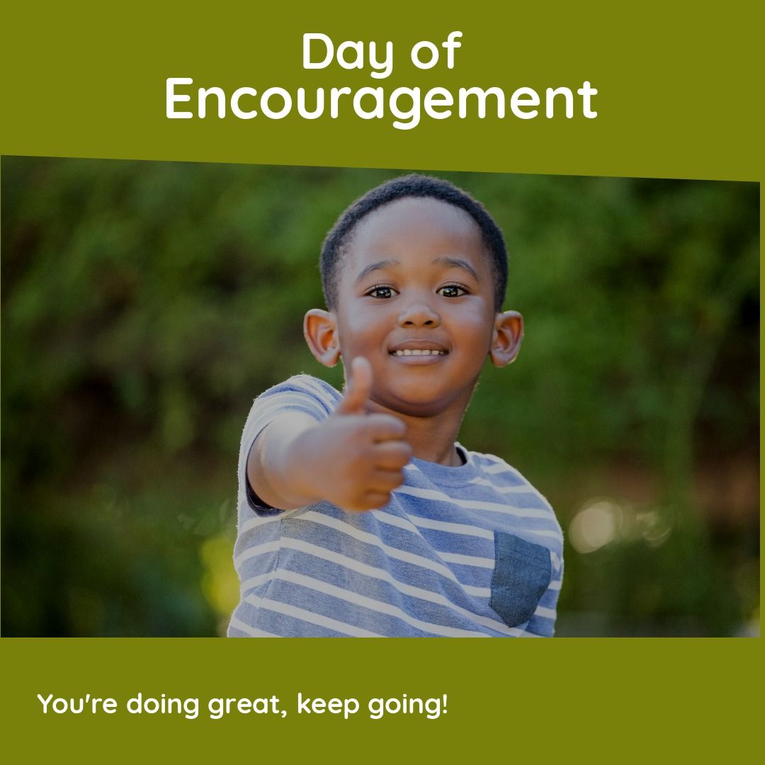 African american boy showing thumbs up and day of encouragement with you're doing great, keep going - Download Free Stock Templates Pikwizard.com