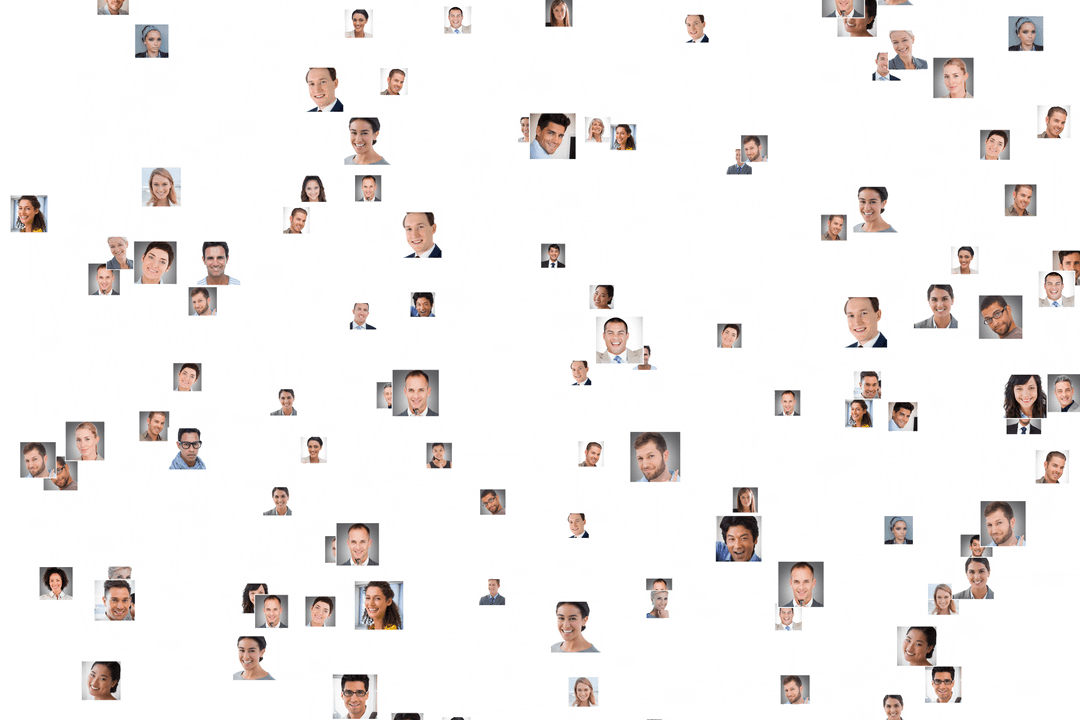 Transparent Network of Diverse Business People