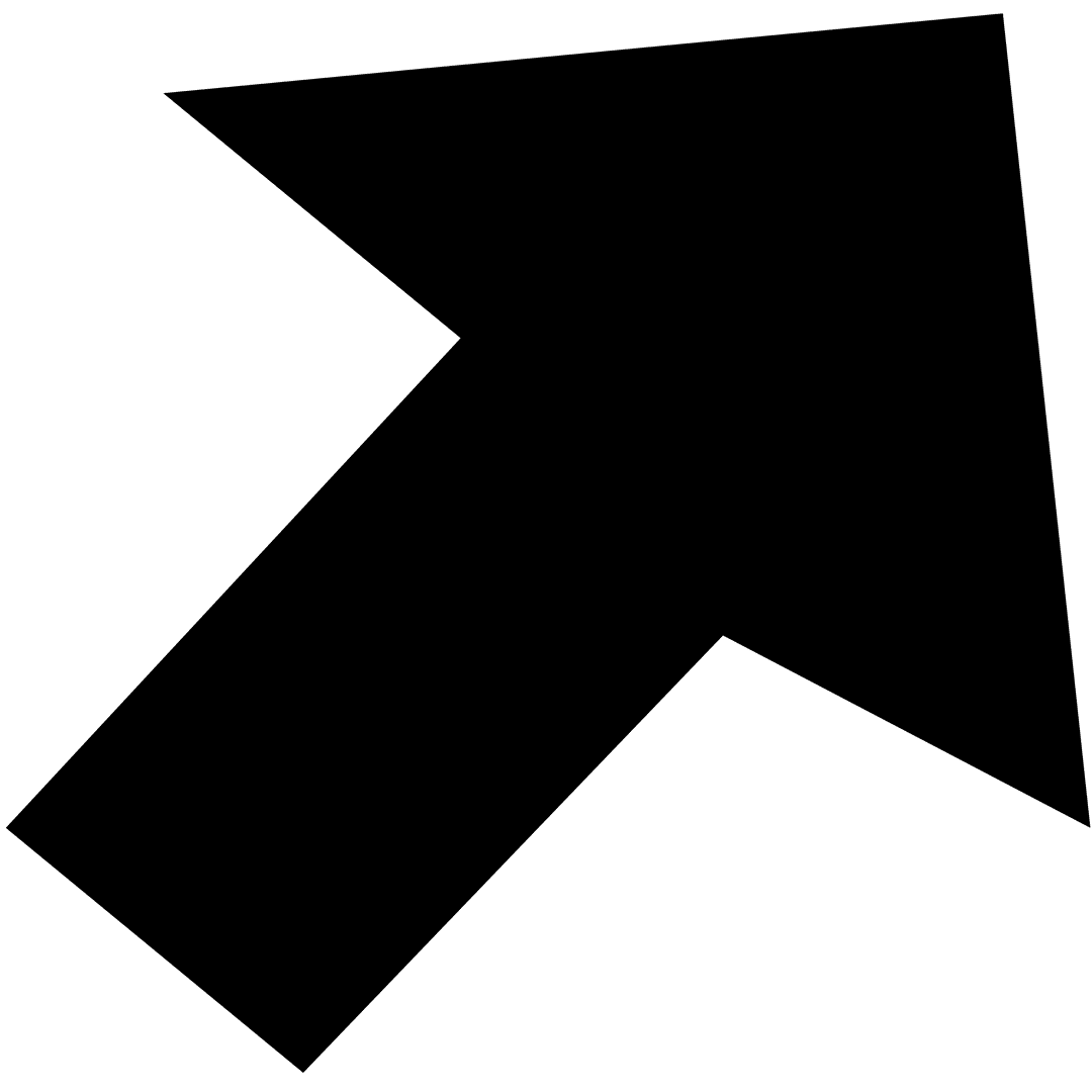 Black Arrow Isolated on Transparent Background Vector Design