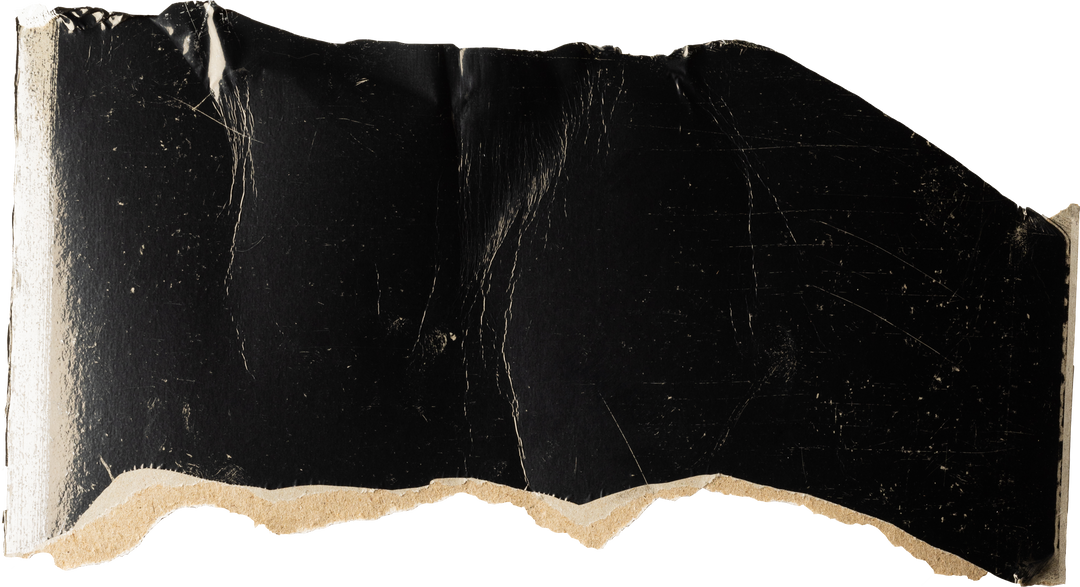 Closeup of Black Torn Paper with Copy Space on Transparent Background - Download Free Stock Images Pikwizard.com