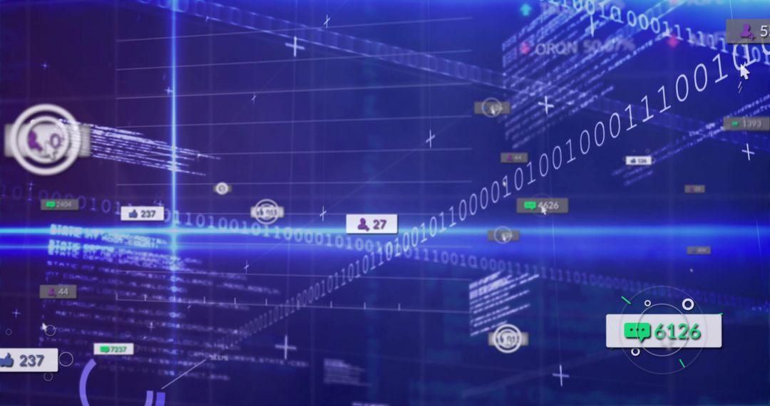 Streaming Binary Code with Holographic Social Media Elements