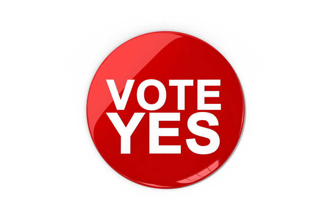 Red Vote Yes Button on Transparent Background - Download Free Stock Images Pikwizard.com