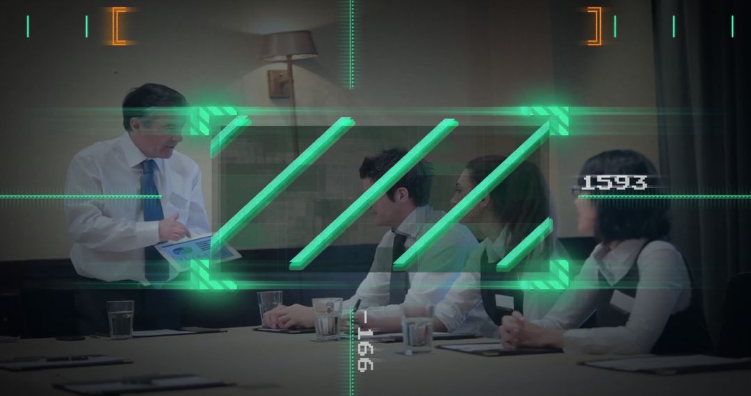 Business Professionals Analyzing Financial Data Concepts