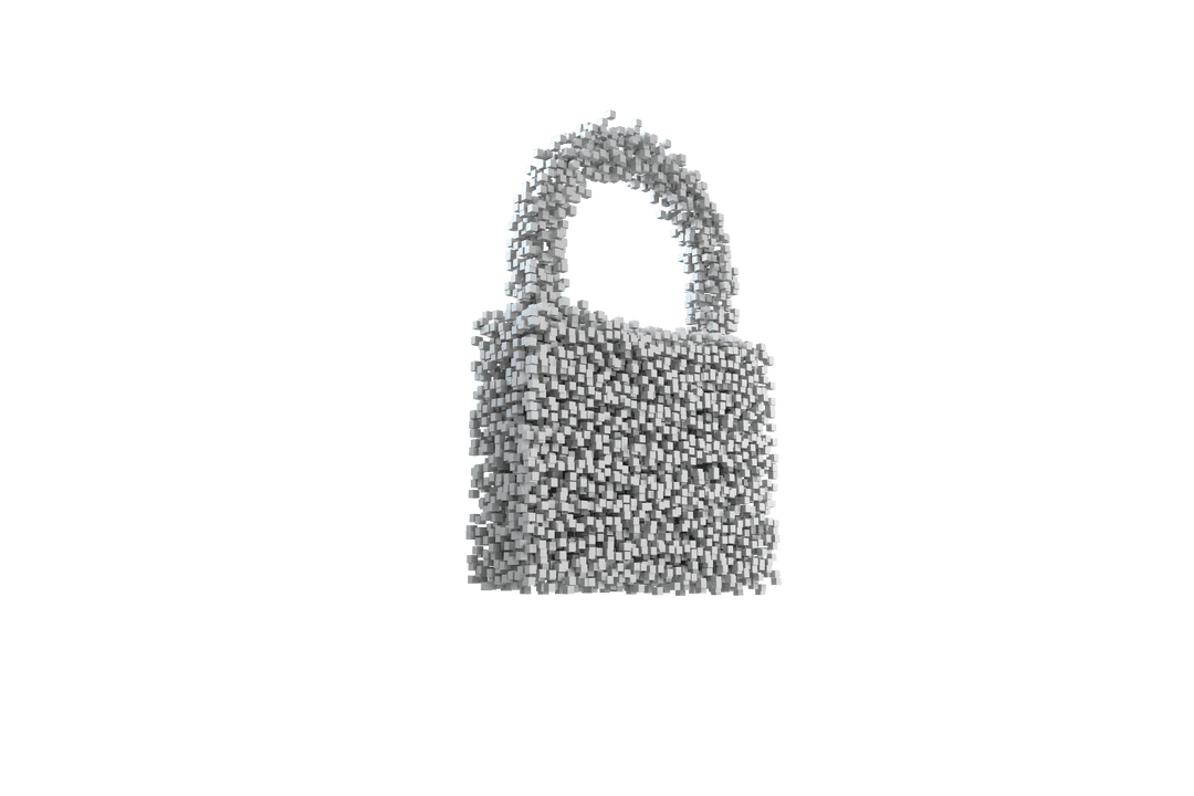 Transparent Digital Padlock Symbol Vector Illustration