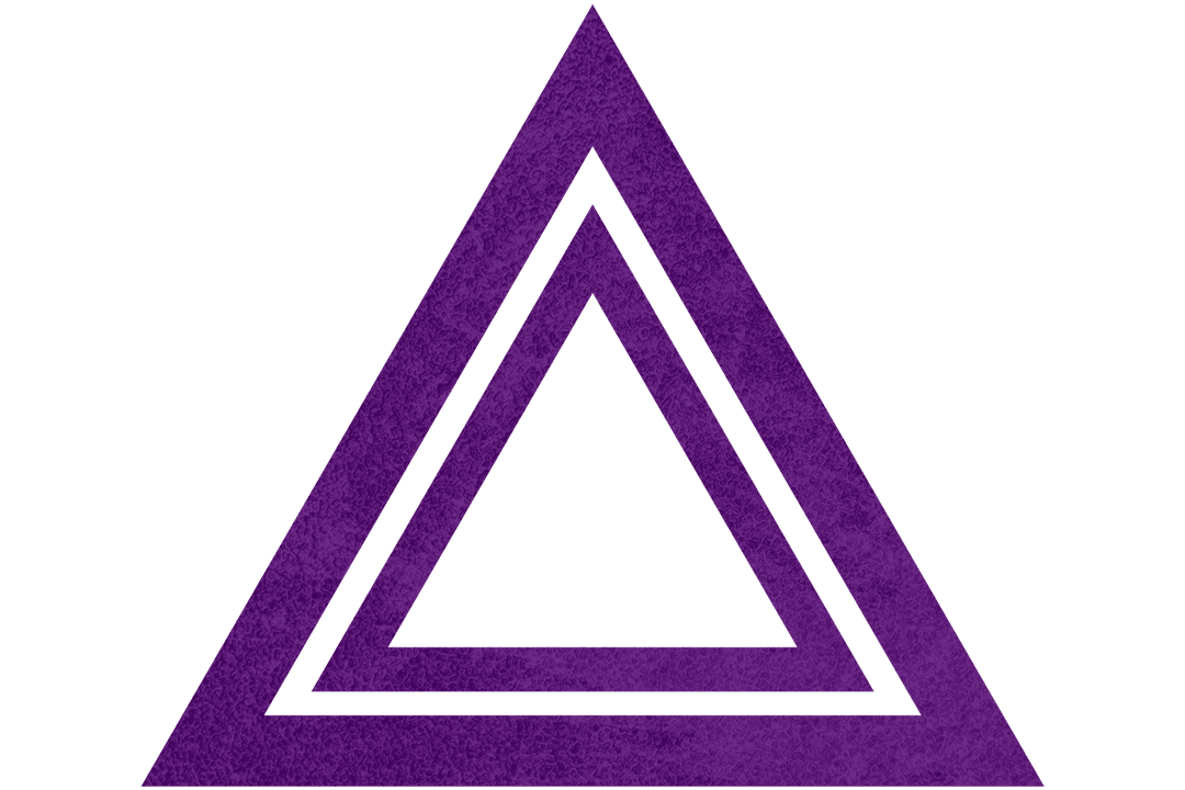 Purple Geometric Triangle Transparent Pattern