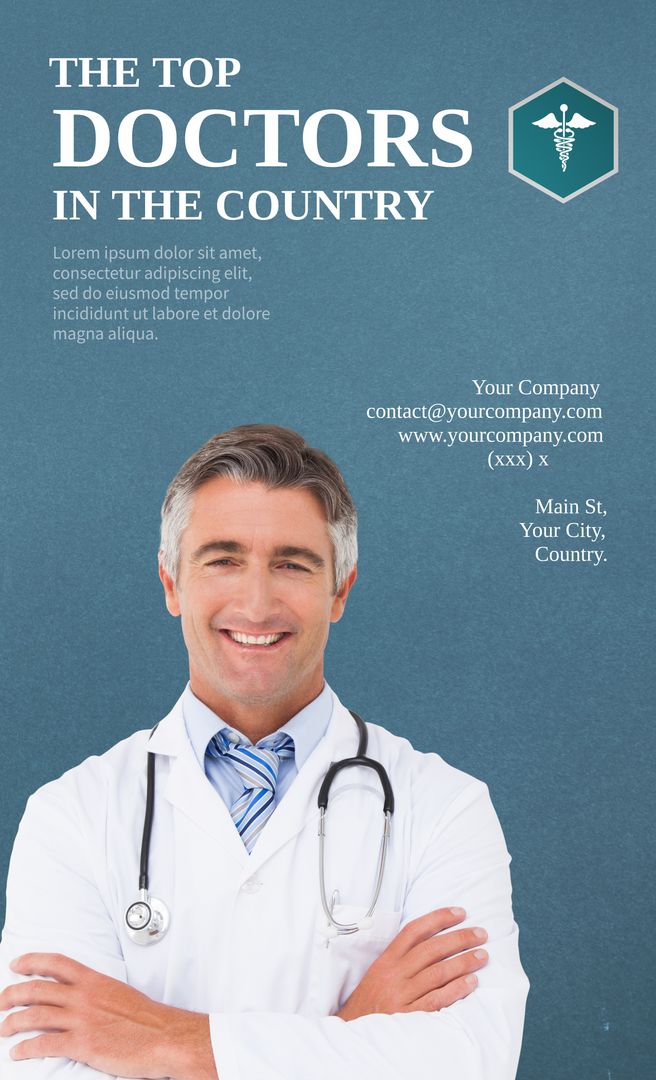 Confident Doctor Exuding Trust and Professionalism