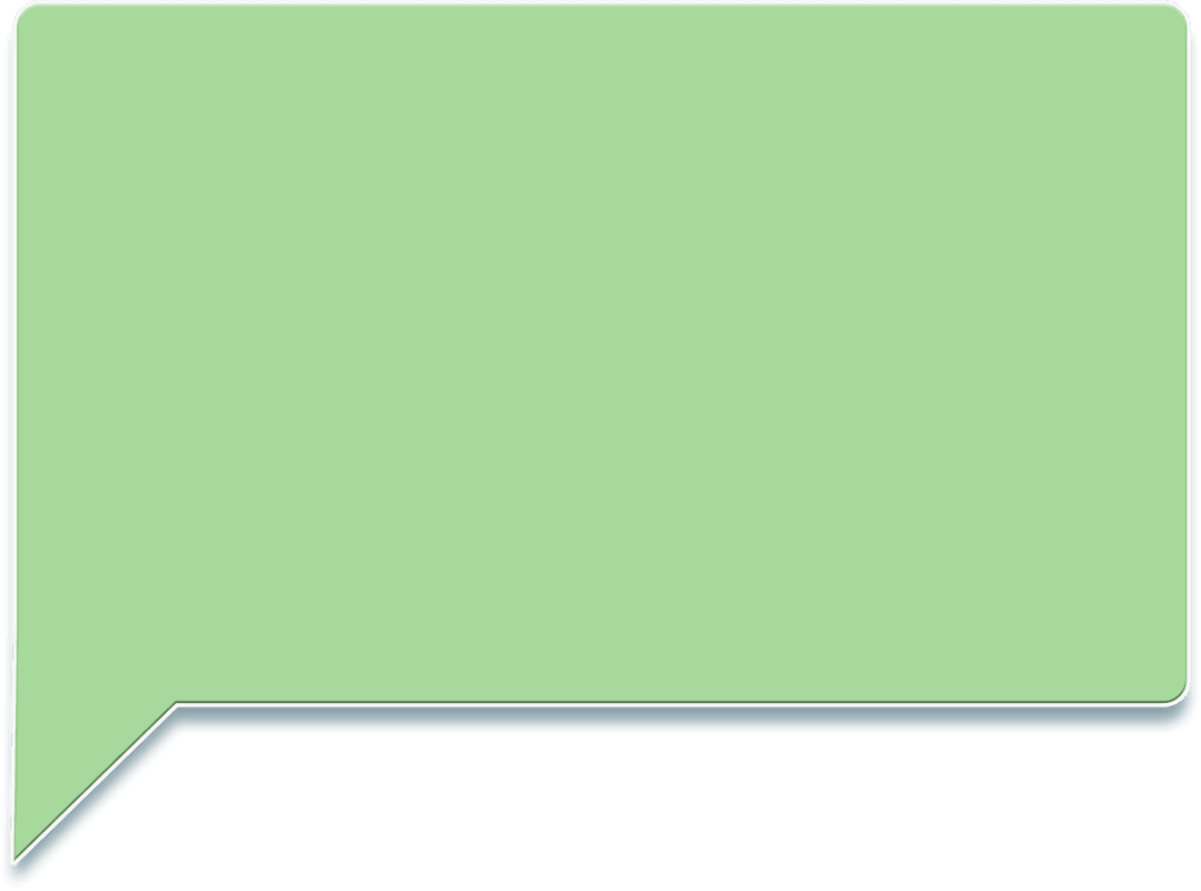 Transparent Green Speech Bubble Illustration