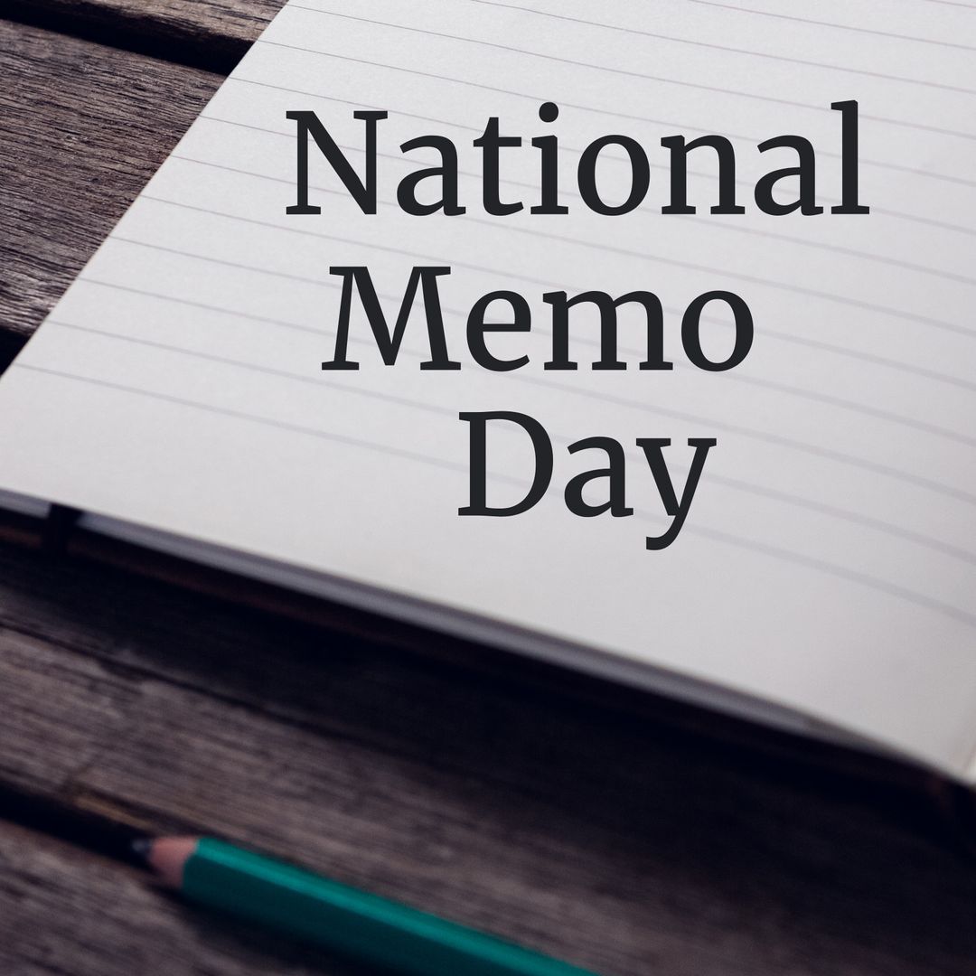 National Memo Day Celebration with Notebook