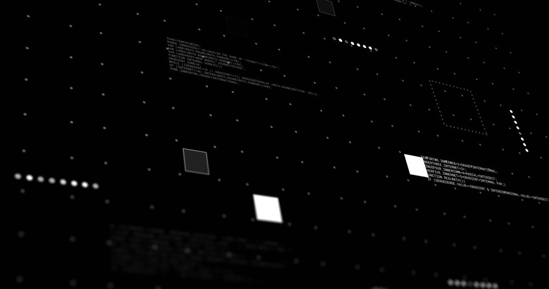 Digital Finance Data on Black Screen