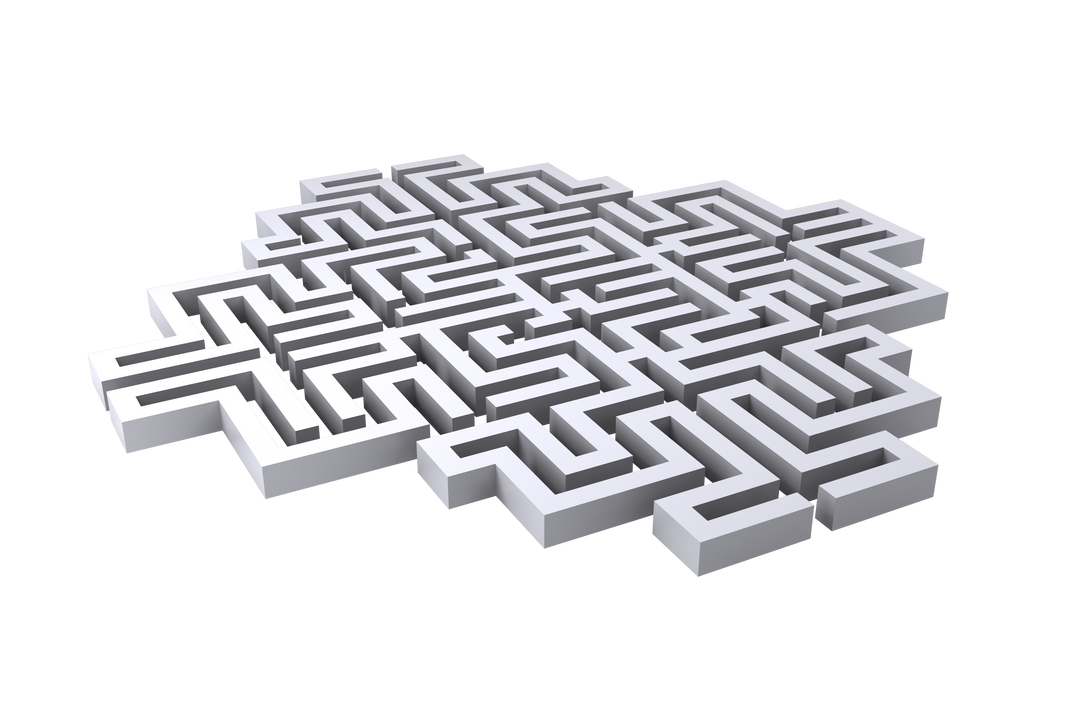 3D Labyrinth Transparent Background Digital PNG Illustration - Download Free Stock Images Pikwizard.com