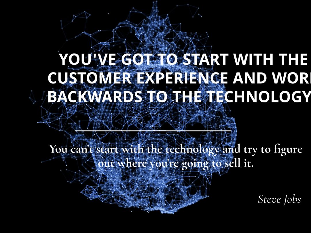 Innovative Network Graphic Symbolizing Customer-Focused Technology