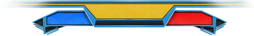 Colorful Geometric Banner with Transparent Background