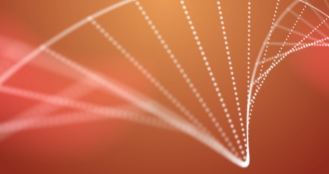 Abstract Digital Curves on Vibrant Gradient Backdrop