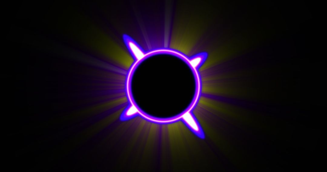 Hypnotic Purple Glowing Circle on Dark Background