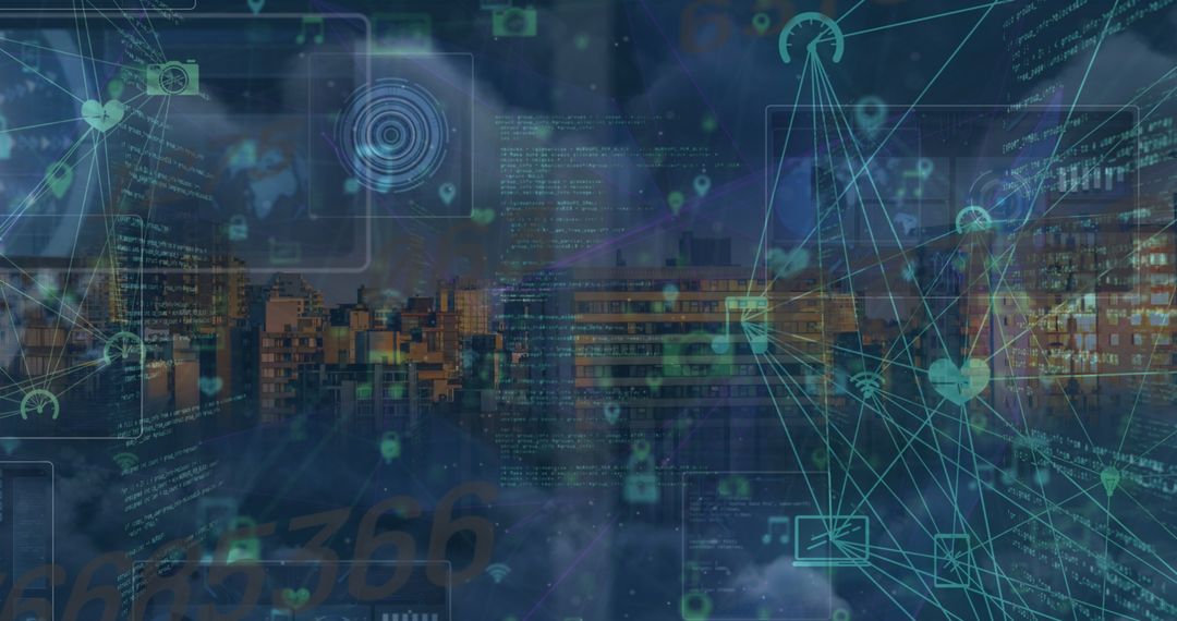 Digital Cloud Network with Cybersecurity Elements Overlay