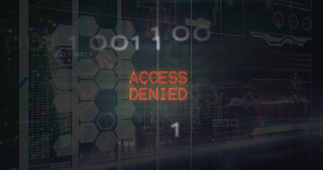 Access Denied Digital Security Warning Screen