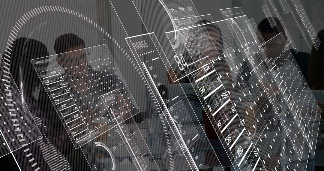 Team of Data Analysts Discussing Digital Innovation in Modern Meeting Room