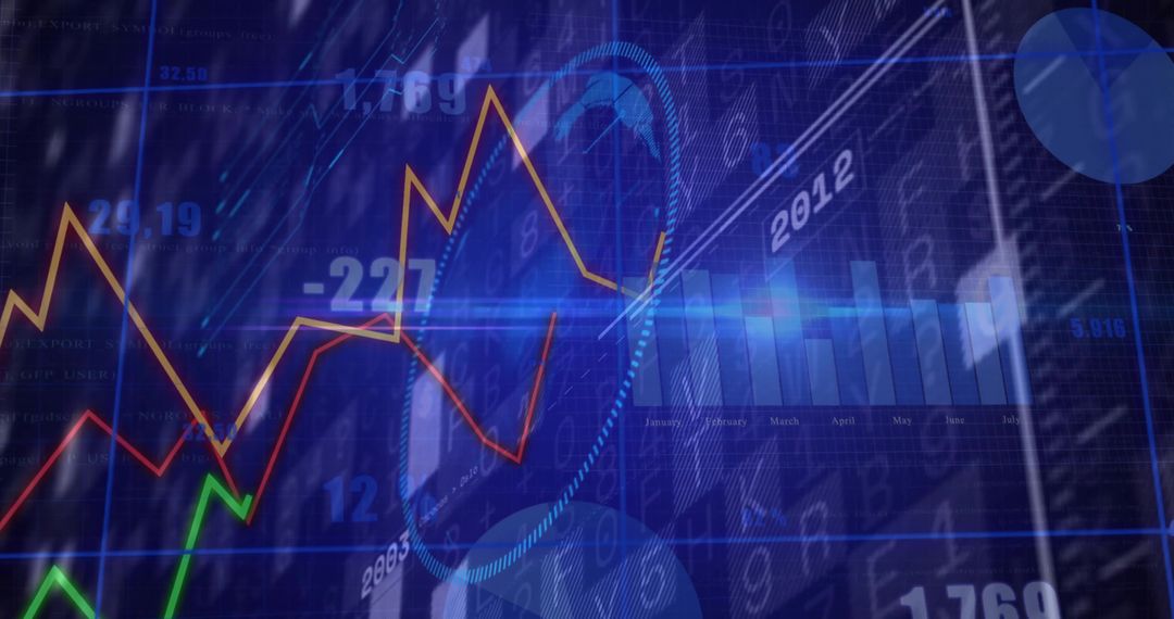 Interactive Financial Dashboard with Line Graphs and Analytics