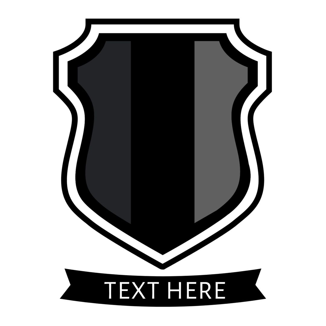 Blank Shield Emblem Design with Text Banner - Download Free Stock Images Pikwizard.com