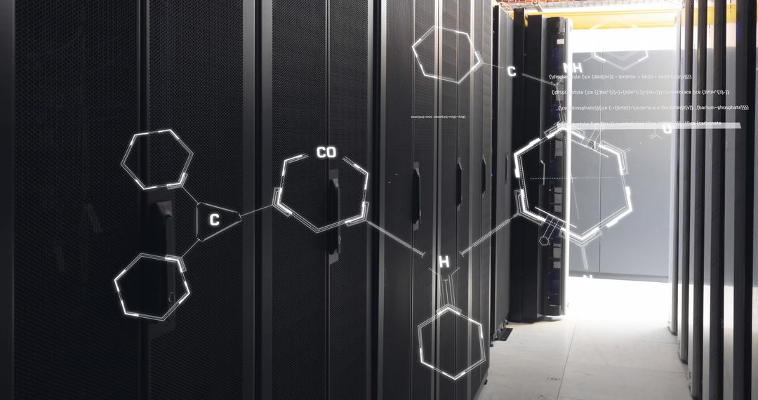 Chemical Structures in Server Room Highlight Data Integration