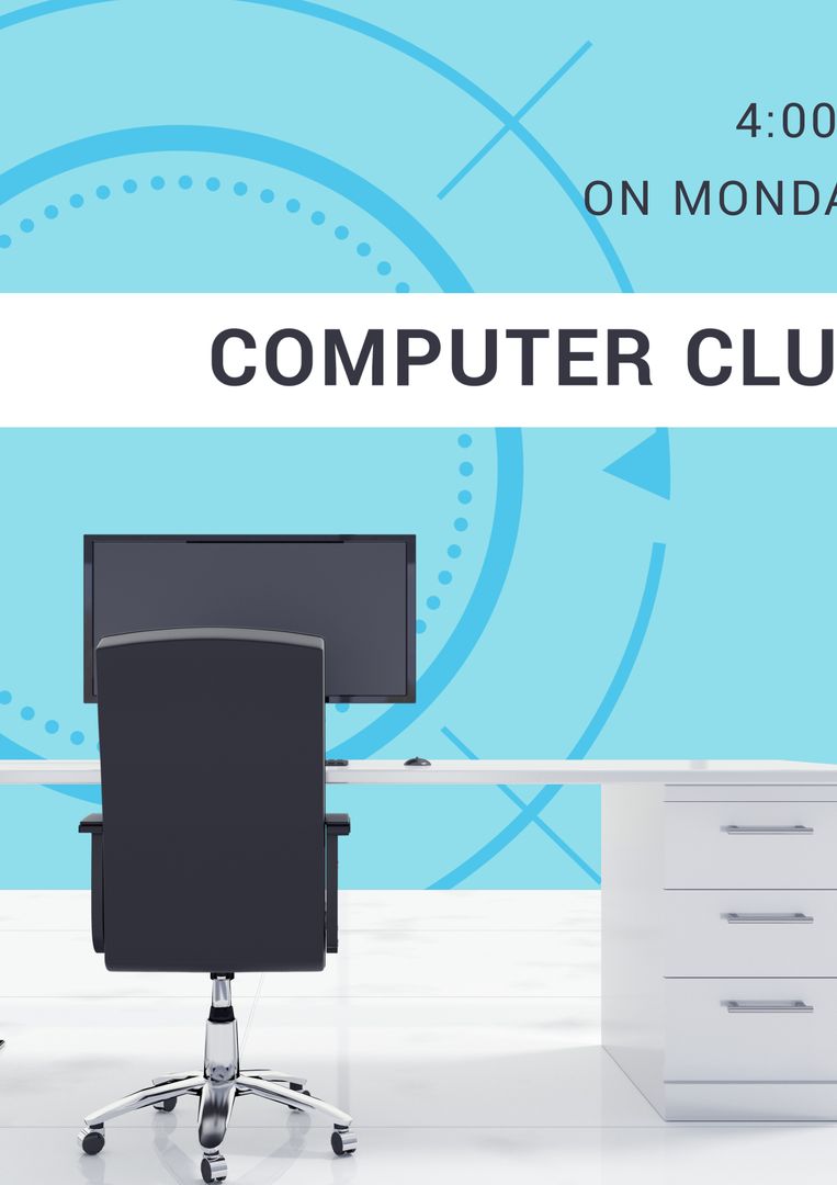 Modern Office Setup for Tech Event Promotion