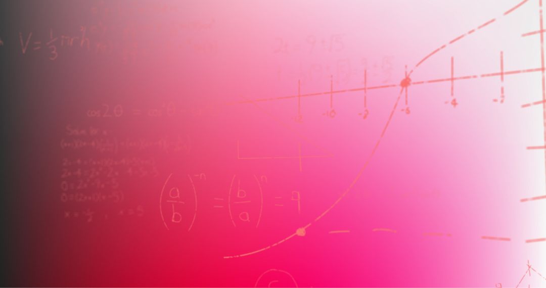 Mathematical Formulae on Pink Gradient Background