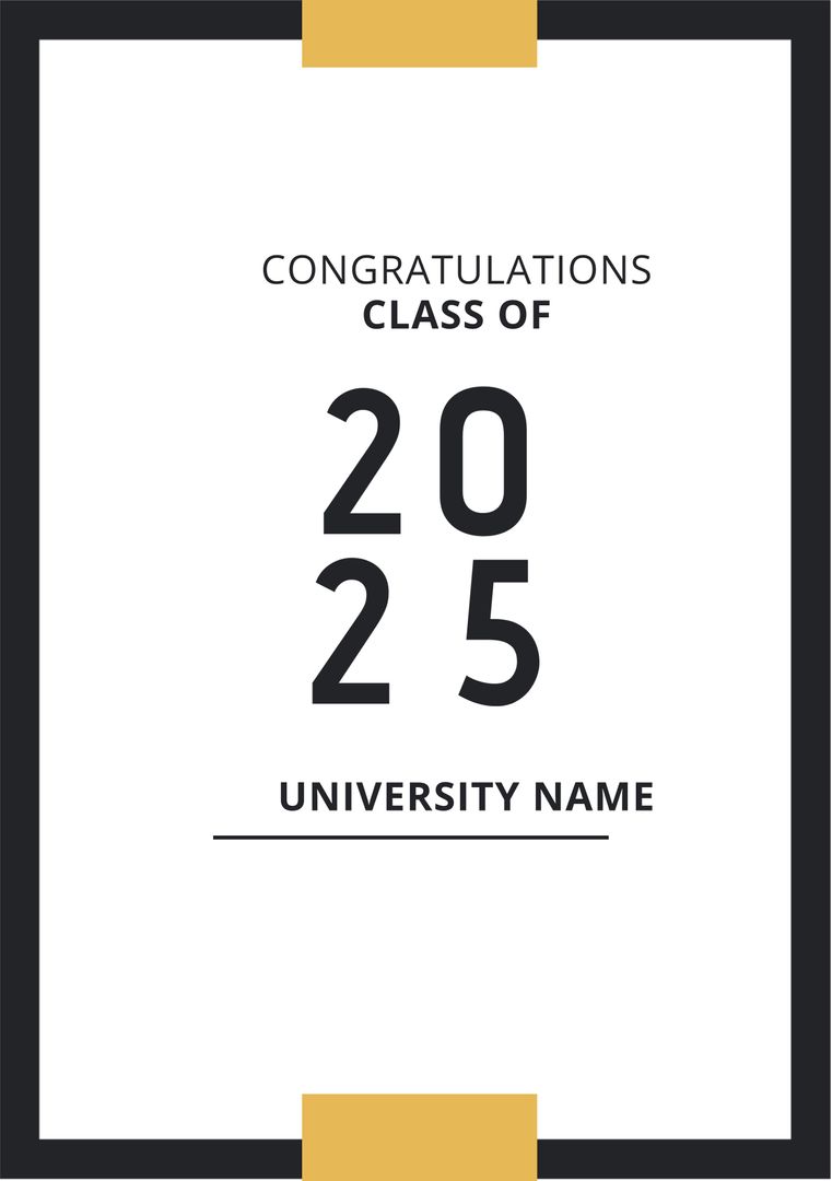 Congratulatory Graduation Banner Class of 2025