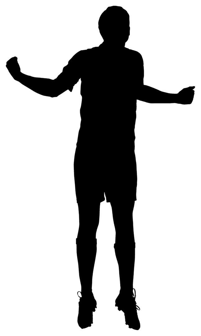 Football Easily Edited Transparent PNG Silhouette