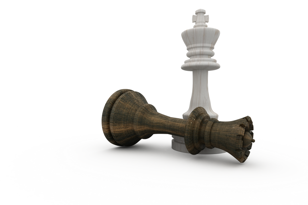 Transparent Chess Pieces King Over Fallen Queen - Download Free Stock Images Pikwizard.com