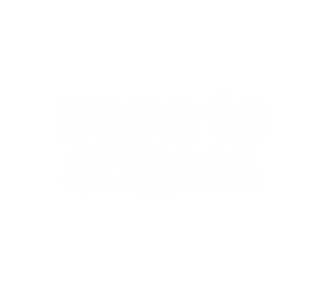 Transparent Back to School Text with Playful Font Design