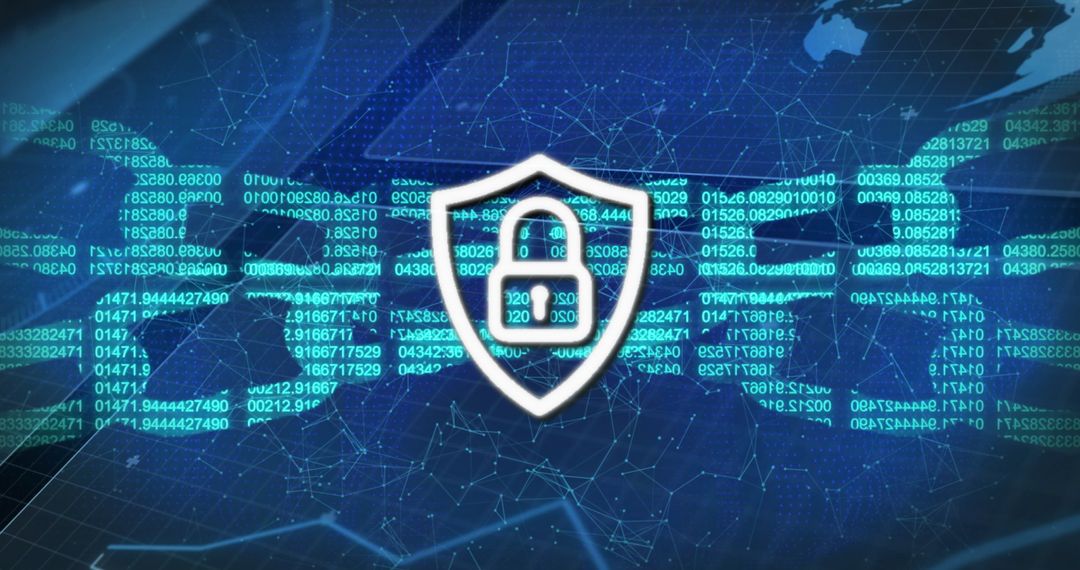 Global Cybersecurity and Data Protection Concept Illustration