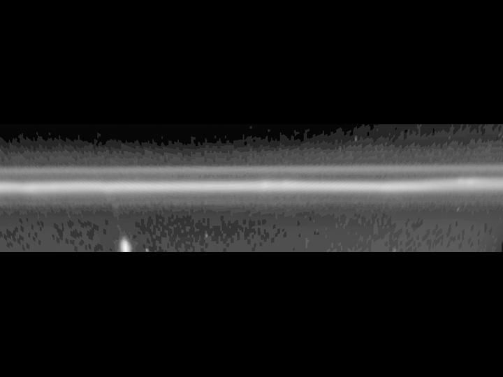 Saturn's Dynamic F Ring in Black and White Space Image - Free Images, Stock Photos and Pictures on Pikwizard.com