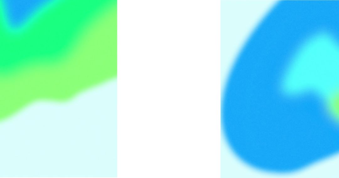 Vibrant Abstract Blur with Green and Blue Accents