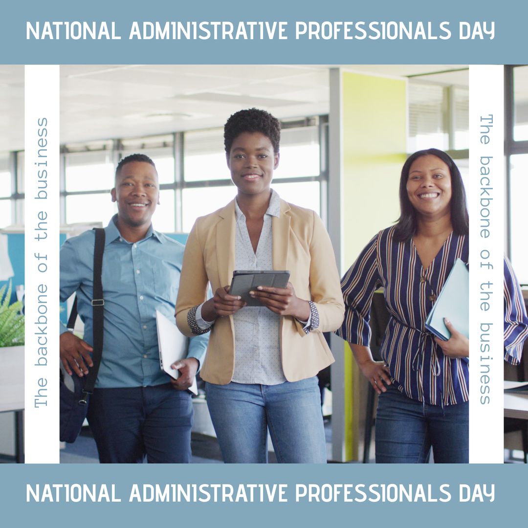 Diverse Business Team Celebrating Administrative Professionals Day