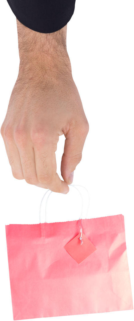 Hand Holding Pink Bag on Transparent Background - Download Free Stock Images Pikwizard.com