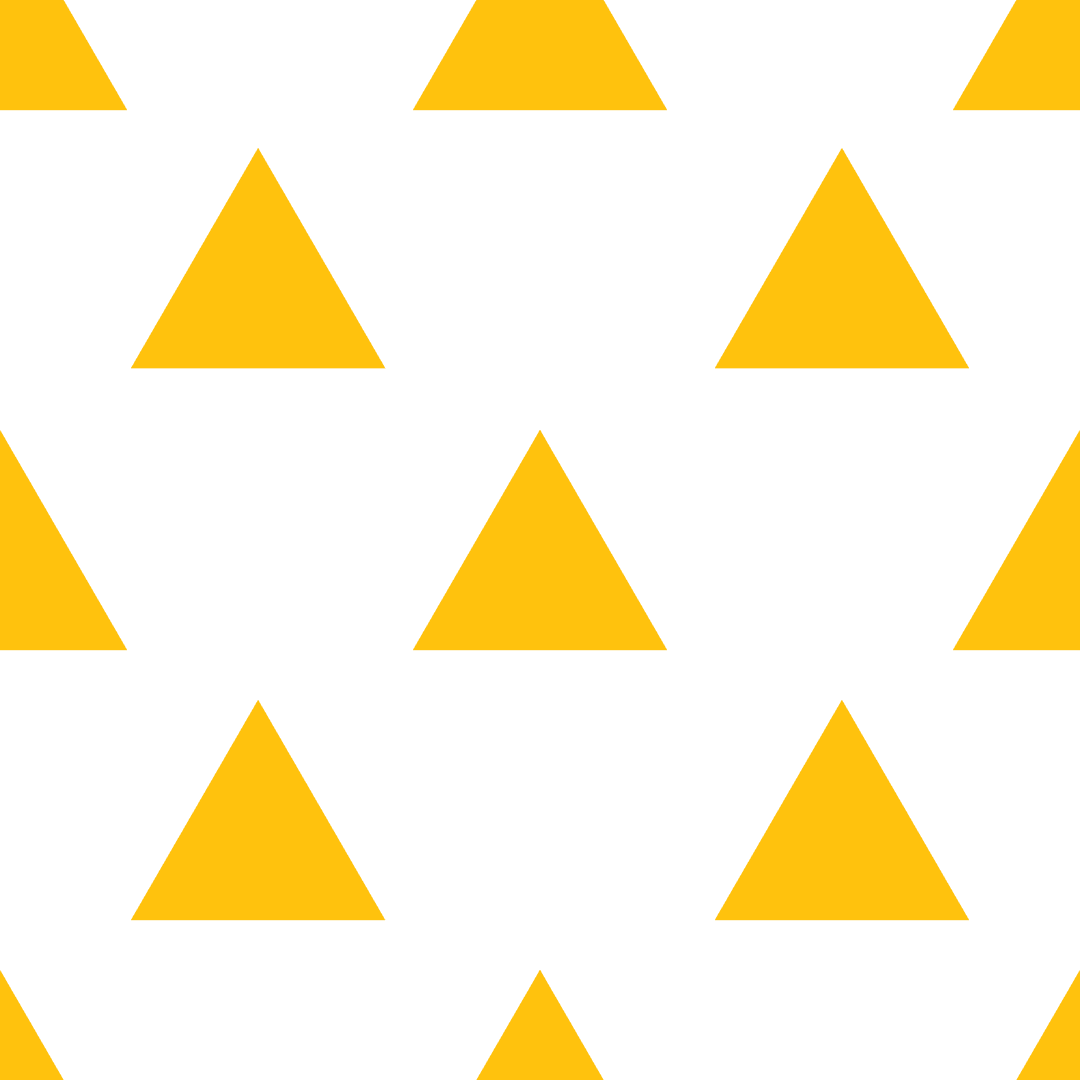 Abstract Yellow Triangles on Transparent Background Pattern